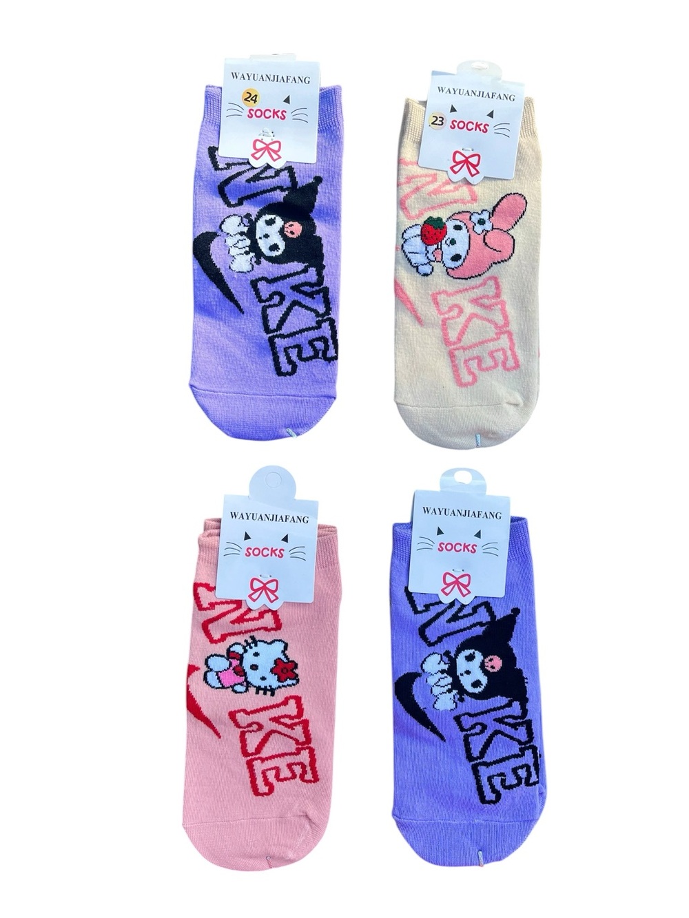 Lot of 4 HK & Friends No Show Ankle Socks NEW NWT
